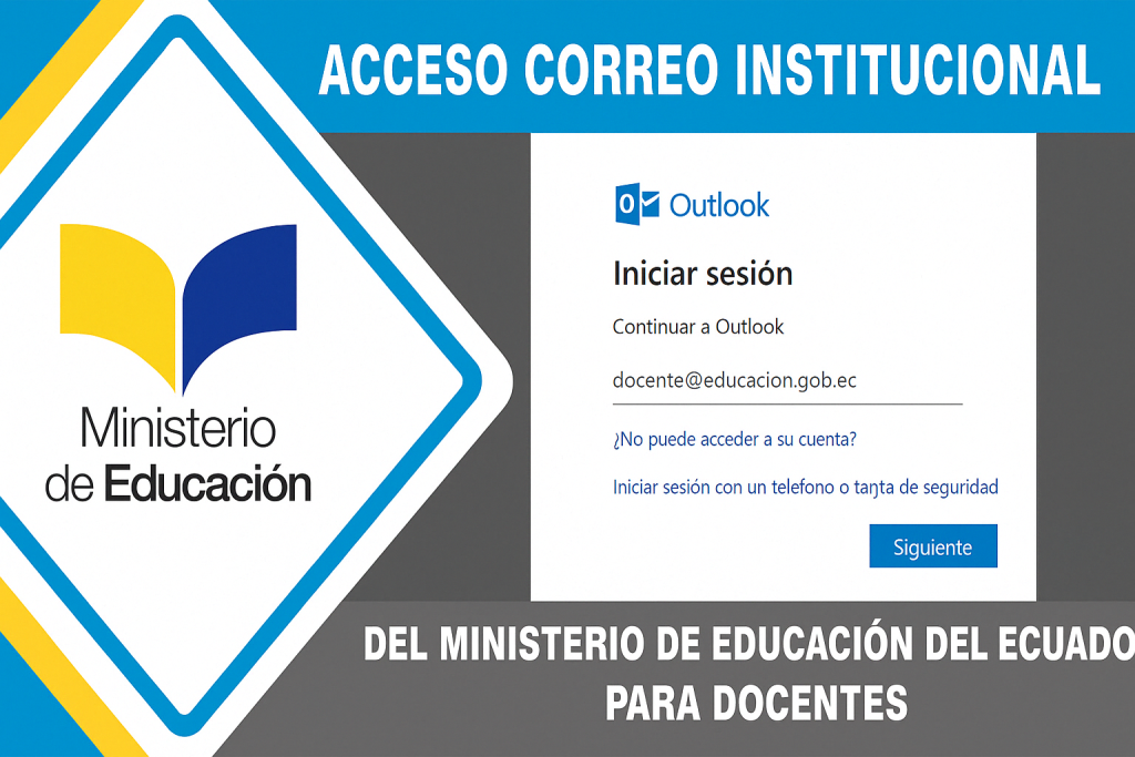Correo Institucional - Ministerio de Educación Ecuador Outlook mail.educacion.gob.ec